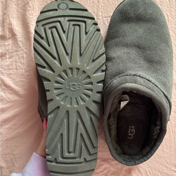 UGG Charcoal Suede Classic Slipper - Picture 4 of 7